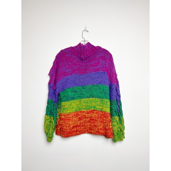 FARM Rio Multicolored Yarn Sweater S - Picture 7 of 7